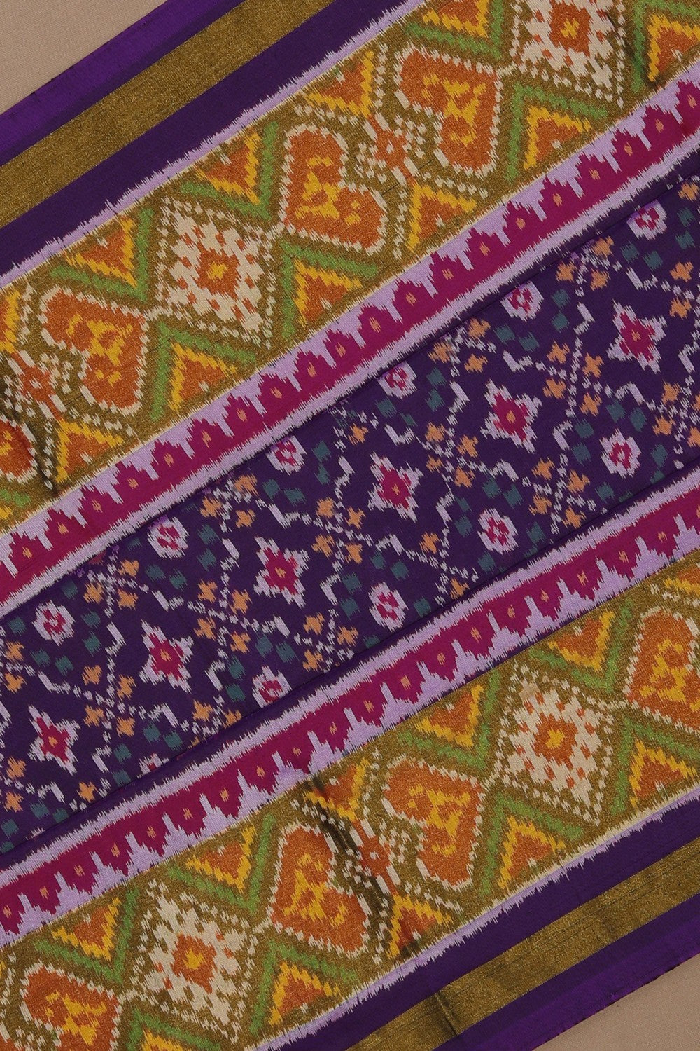 Image of Rajkot Silk Purple Saree